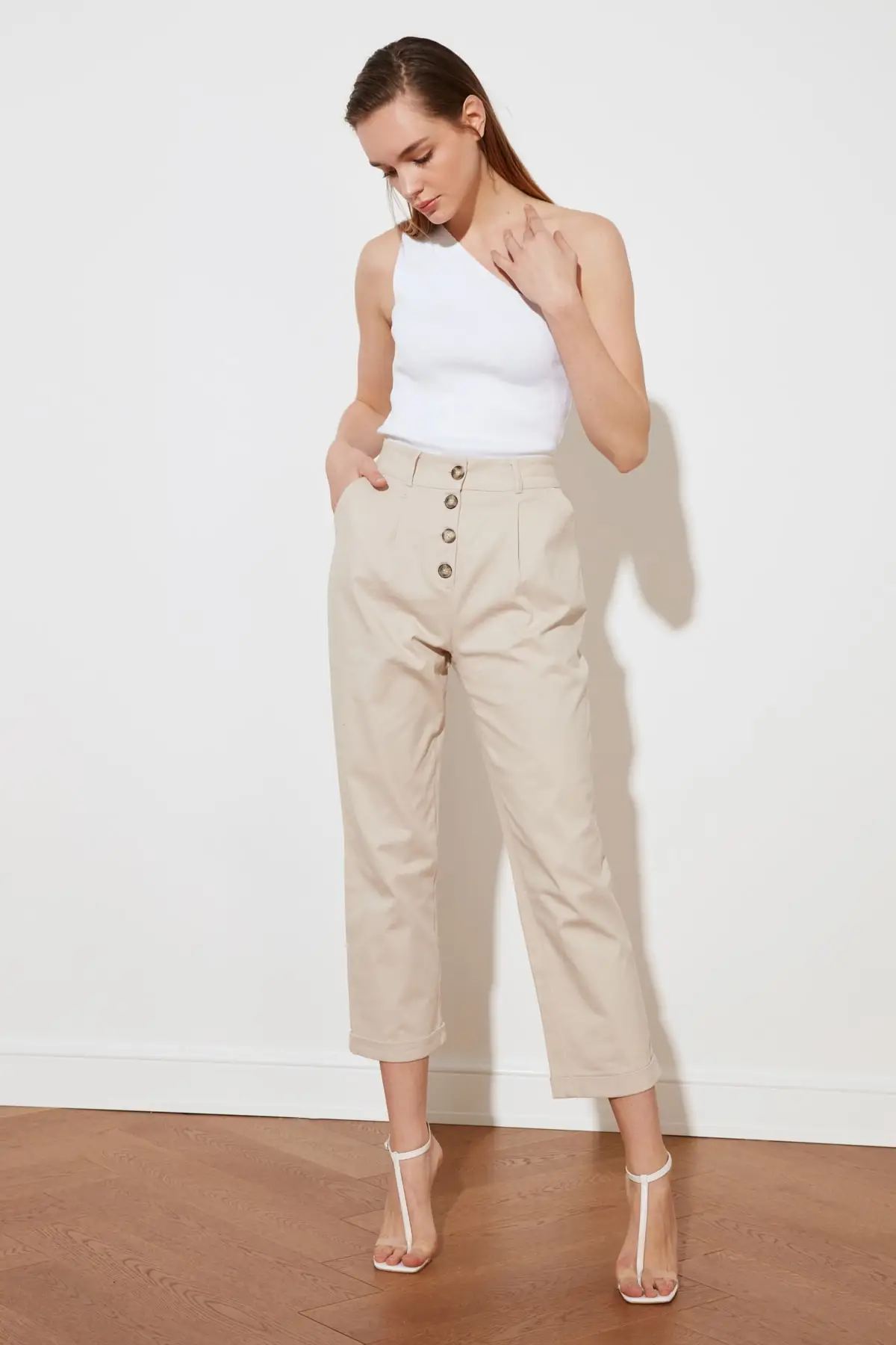 Trendyol Baggy Pants TWOSS20PL0015 | Женская одежда