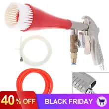 TL-AB-04 трубчатого типа высокого давления пневматический пистолет-распылитель моющего средства распыления инструменты с воздушной щетка для шлангов головка для удаления пыли автомойка