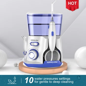 

Waterpulse V300 Dental Flosser Professional Oral Irrigation 800ml Oral Hygiene Water Floss For Family Daily Oral Care 5 Jets