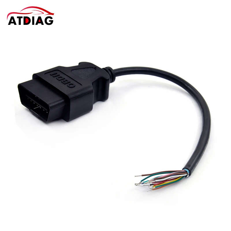 Автомобильный диагностический интерфейсный адаптер OBD 2 10 шт./лот 30 см 16 контактов