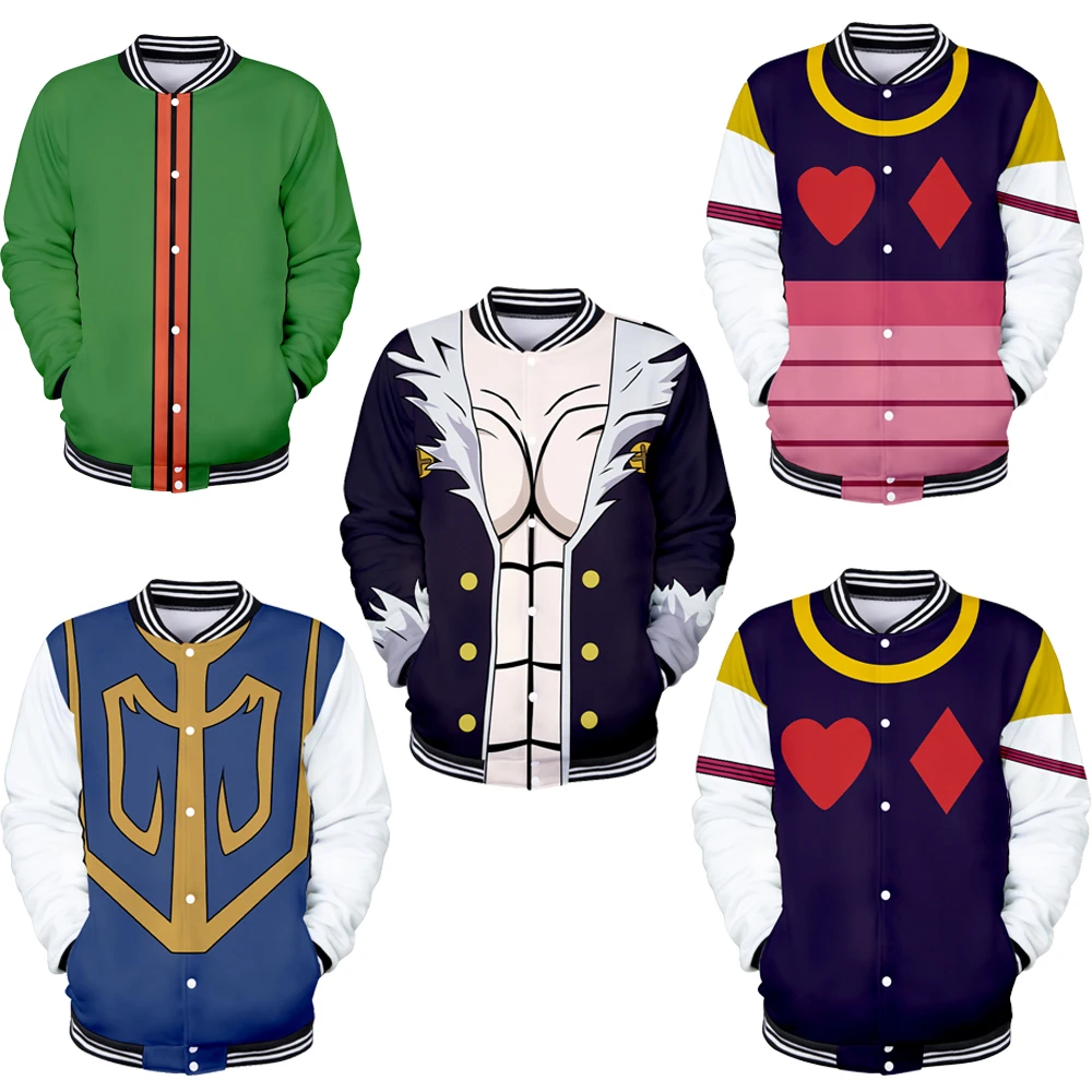 Anime Hunter X Hunter Cosplay Uniform Baseball Jacket Kulolo Gon Freecss Killua Jacket Baseball Uniform Men Bomber Jacket Aliexpress Anime Hunter X Hunter Cosplay Uniform Baseball Jacket Kulolo Gon Freecss Killua Jacket Baseball Uniform Men Bomber Jacket Aliexpress