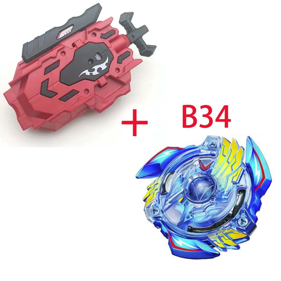B-34 Стиль комплет Lanceurs Beyblade Burst B-129 B-130 Арена Jouet Vente Bey Lame et Bayblade Bable Vidange Fafnir Phoenix Blayblade - Цвет: B-34