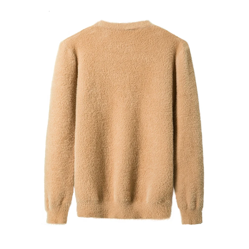 Onnestun Pullover sweaters Men Autumn Winter New Arrivals Slim Warm Faux velvet Sweater Men Fashion Casual Tops Simple Sweater