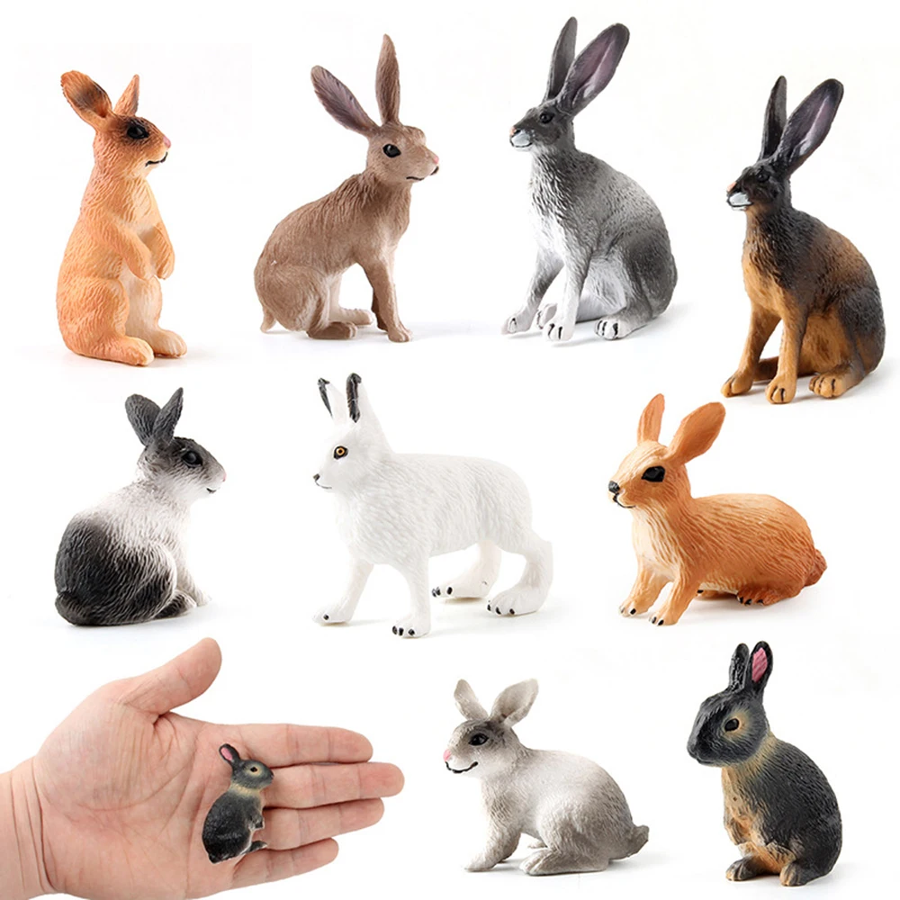 Tanio Symulowane Zoo figurka Farm Model królika zabawki