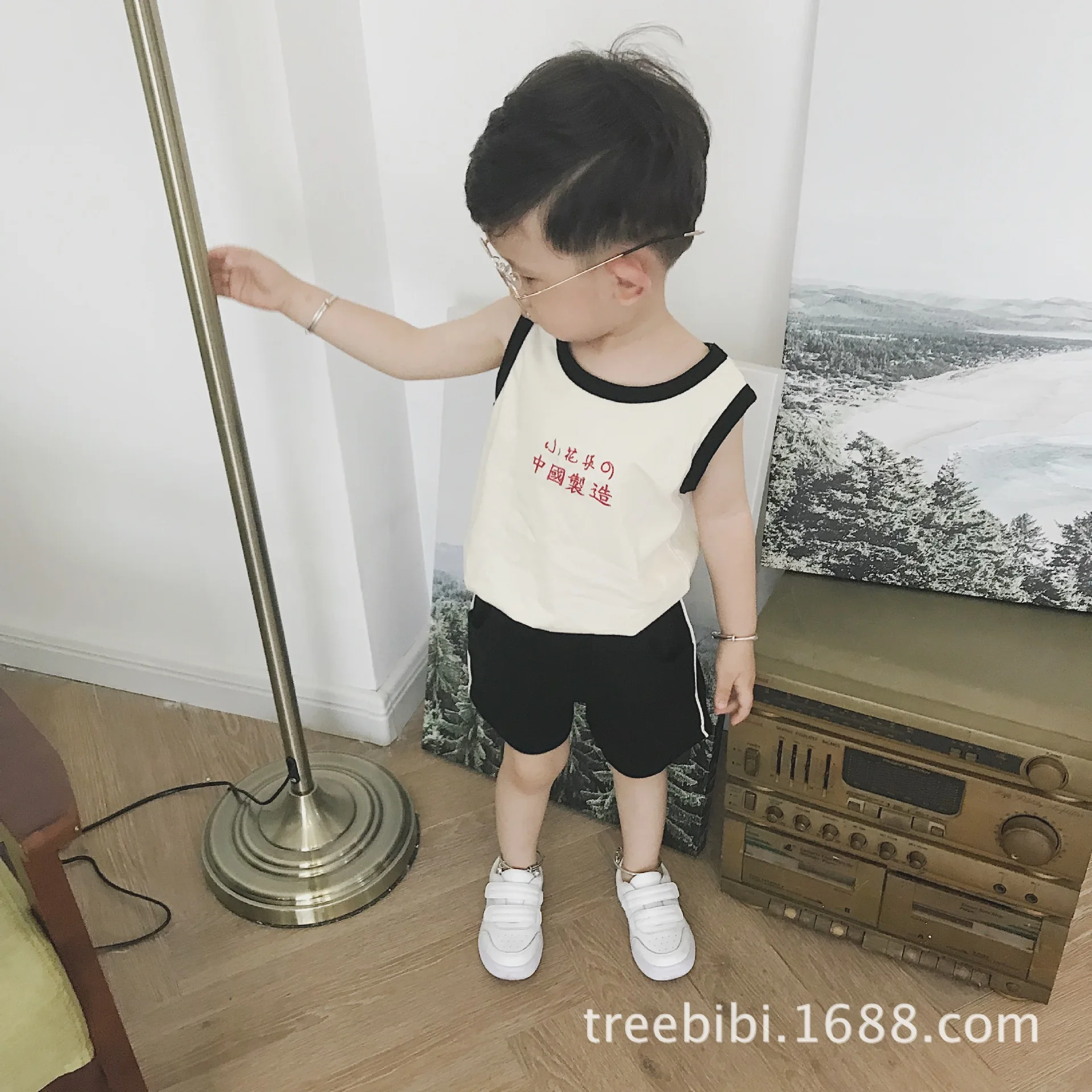 Treebibi Летний стиль для мужчин и женщин; детская одежда без рукавов; жилет с креативным рисунком