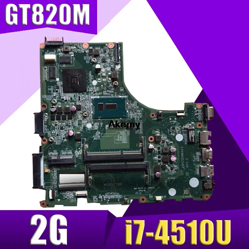 

for ACER E5-471 E5-471G V3-472 V3-472P Laptop motherboard DA0ZQ0MB6E0 with i7-4510U GT820M 2G 100% test work