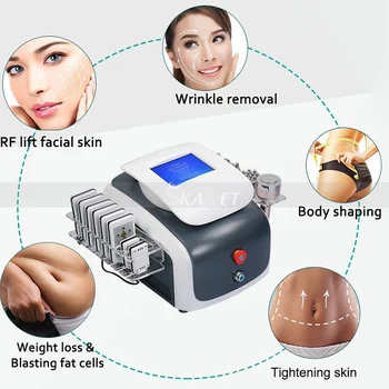 

Multifunctional Ultrasound 40Khz Cavitation Vacuum RF Radio Frequency Skin Rejuvenation Slimming Machine