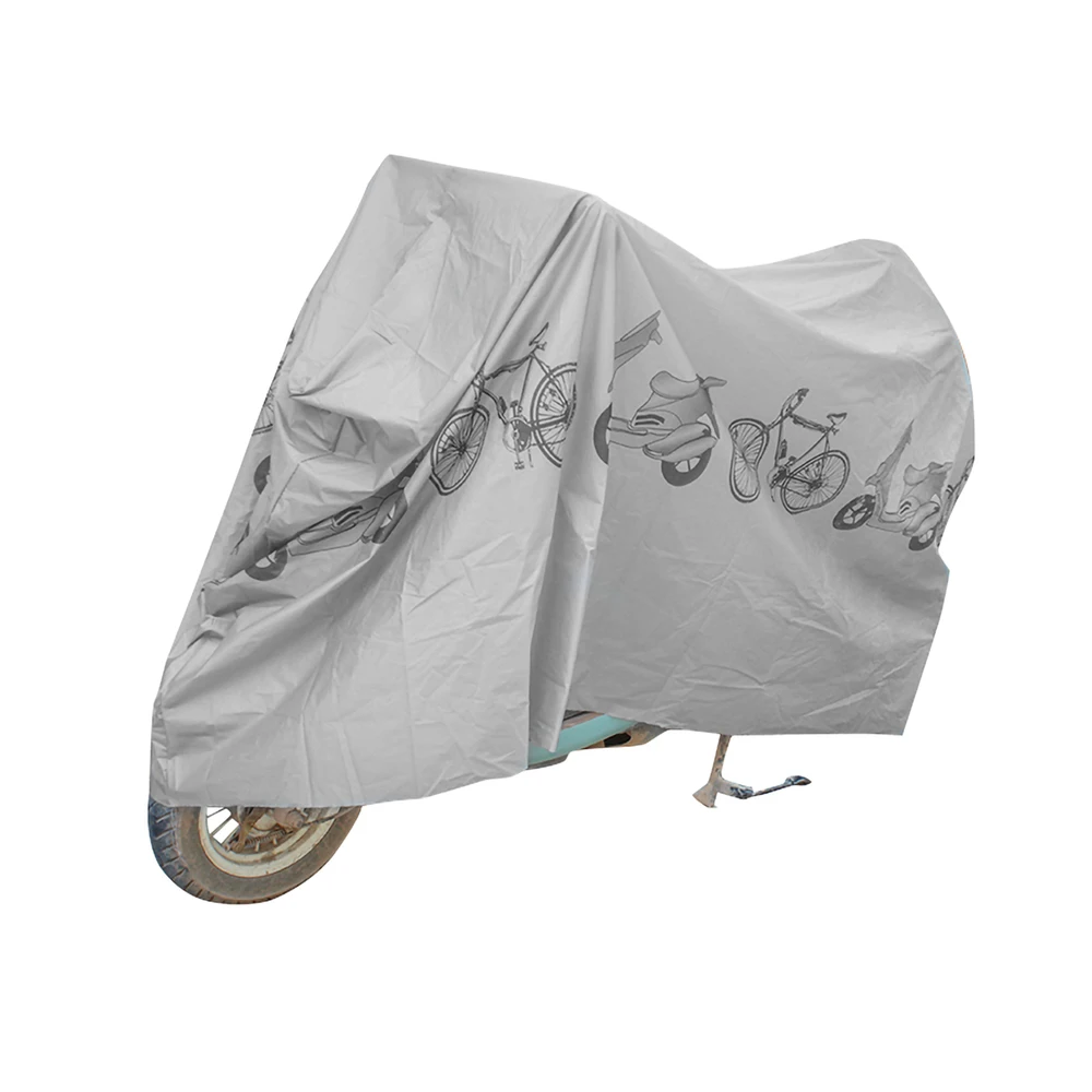 

PEVA Motorcycle Cover All Season Universal Weather Premium Quality Waterproof Sun Outdoor Protection For Bicycle Moto