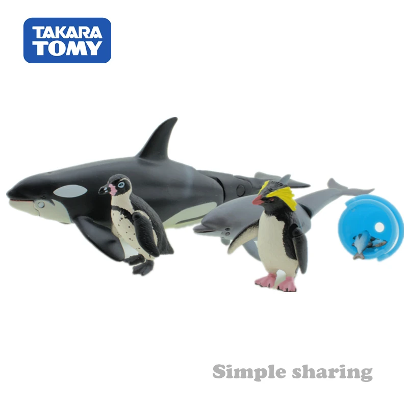 Takara tomy tomica Аня животные Приключения ag 3 водное создание модель комплект литья под давлением игрушечные киты Смола рыба ребенок безделушка Дельфин плесень