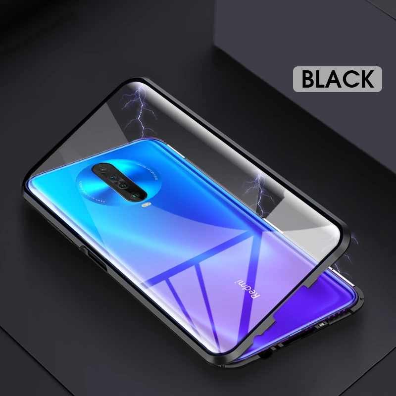 360 Полный Магнитный чехол для Xiaomi Redmi K30 5G Передний+ задний металлический бампер из закаленного стекла для Redmi K 30 K30 Pro 6,6" Чехол