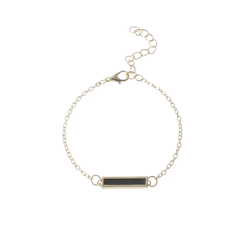 Модная богемная цепочка с черными бусинами браслеты для женщин Модный компас-сердце золотой цвет цепи браслеты наборы ювелирных изделий подарок