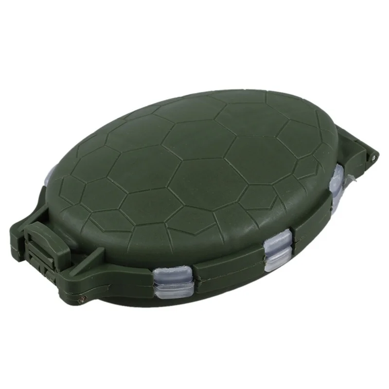 

Portable Plastic Turtle Shaped Fishing Tackle Box Lockable design Fishing Lure Box Made of high quality plastic material