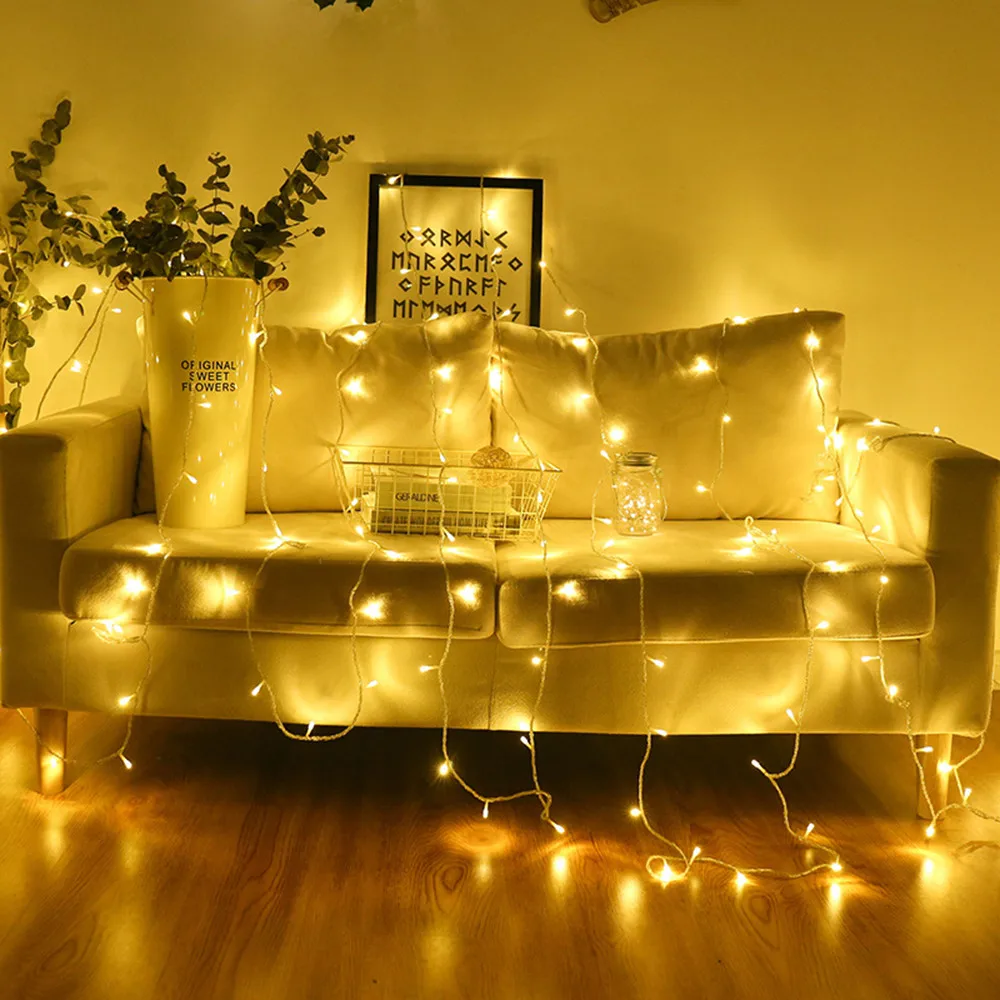 4 Meter 40 LED USB String Lights 220V Wedding Party Decoration Garland Festival DIY Ornaments Decorative rattan #1125 | Дом и сад