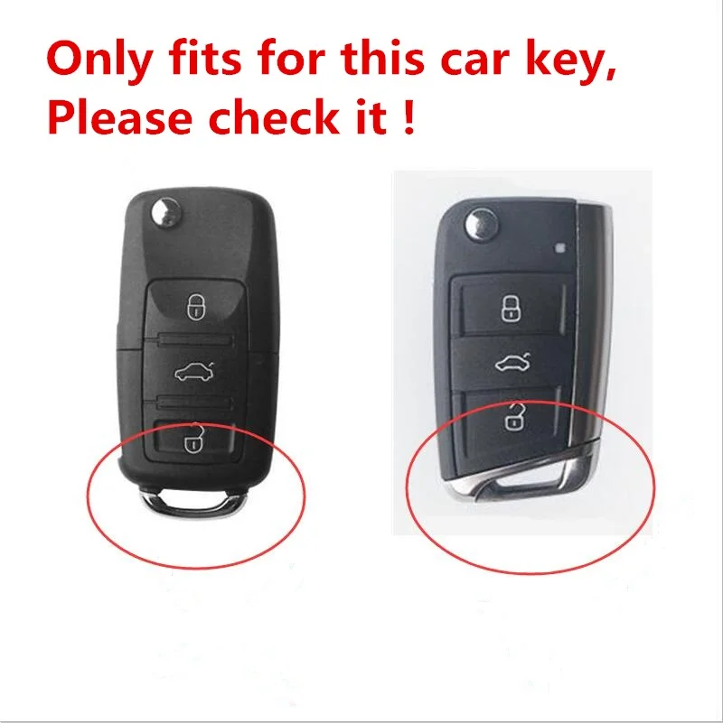 Чехол для ключей автомобиля Volkswagen VW Passat Golf 7 Jetta Bora Polo Sagitar Tiguan Seat Ibiza Leon Altea Aztec Skoda