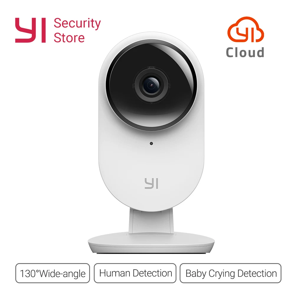 Домашняя камера YI 1080p Home Camera 2 Двусторонняя аудиосвязь Обнаружение движения Повышенное качество цифрового изображения