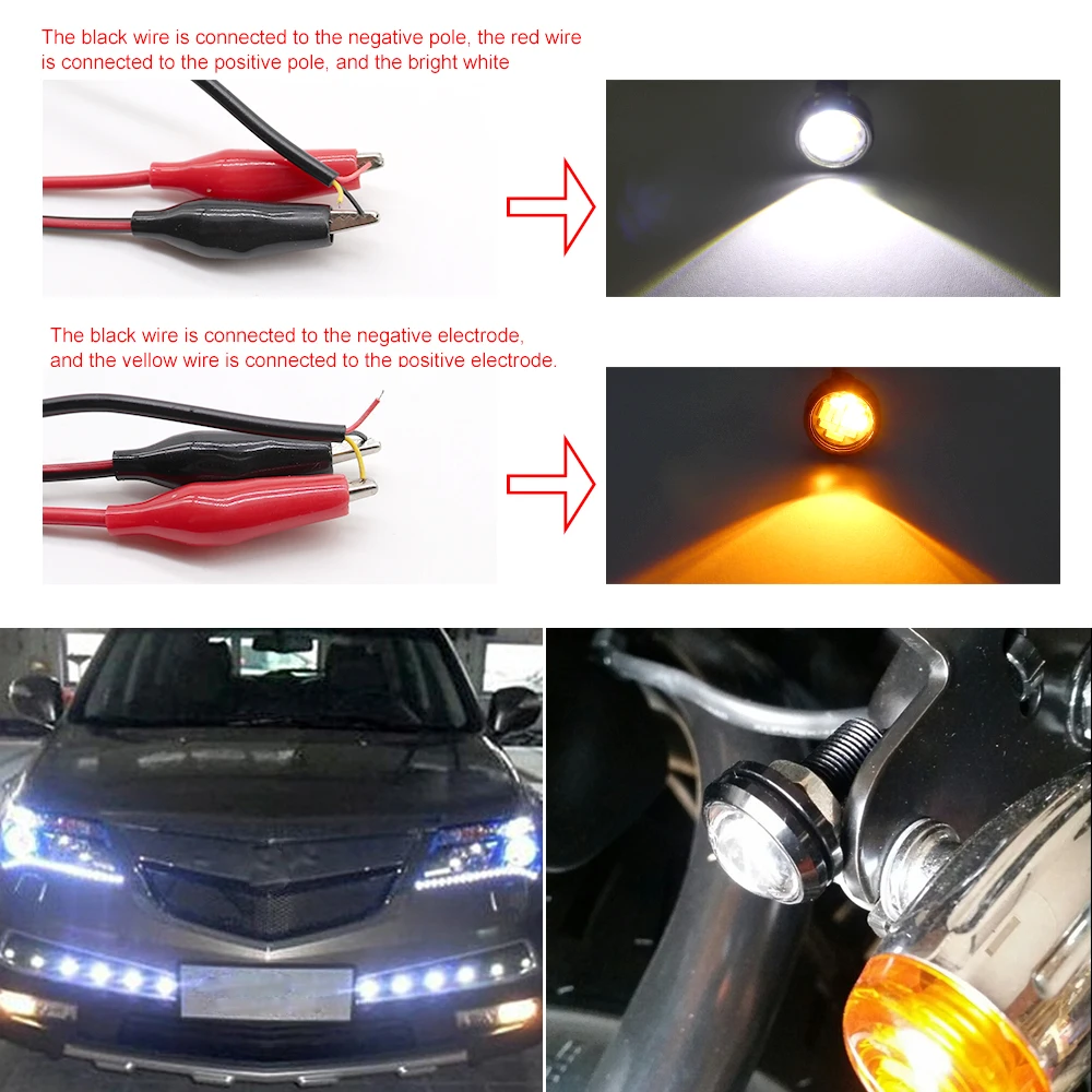 LED DRL ְ ,    õ, 4014 SMD , 12V     2019, 23mm, 4 