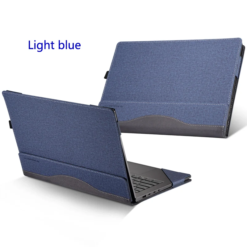 Чехлы для ноутбука lenovo YOGA 530 Flex 6, рукава для ноутбука для Yoga 520 Flex 5 1", защитный чехол унисекс из искусственной кожи в стиле пэчворк - Цвет: light blue