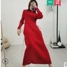 HOT SELLING spring miyake pleated one-piece dress medium-long stand collar long sleeve dress IN STOCK