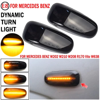 

2 Pieces LED Dynamic Turn Signal Side Marker Light Sequential Blinker Light For Mercedes-Benz Vito W638 W210 W202 W208 R170