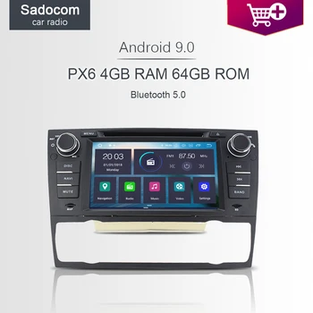 

7" 1 din Android 10.0 Car DVD Player 6 Core 4GB RAM 64GB ROM For BMW E90 E91 E92 E93 3 Series car radio RDS Radio GPS Navigator