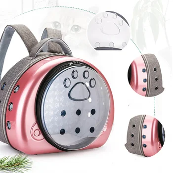 

Pet Dogs Cat Carrier Breathable Dog Backpack Outdoor Travel Soft Carrying Bag Portable Transparent Handbag For Cats Puppy