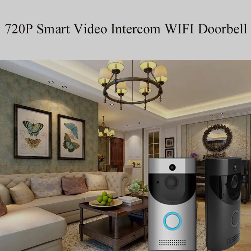 Smart Home Wifi Doorbell Camera intercom PIR Alarm Night vision WiFi Security Door Bell 720P waterproof
