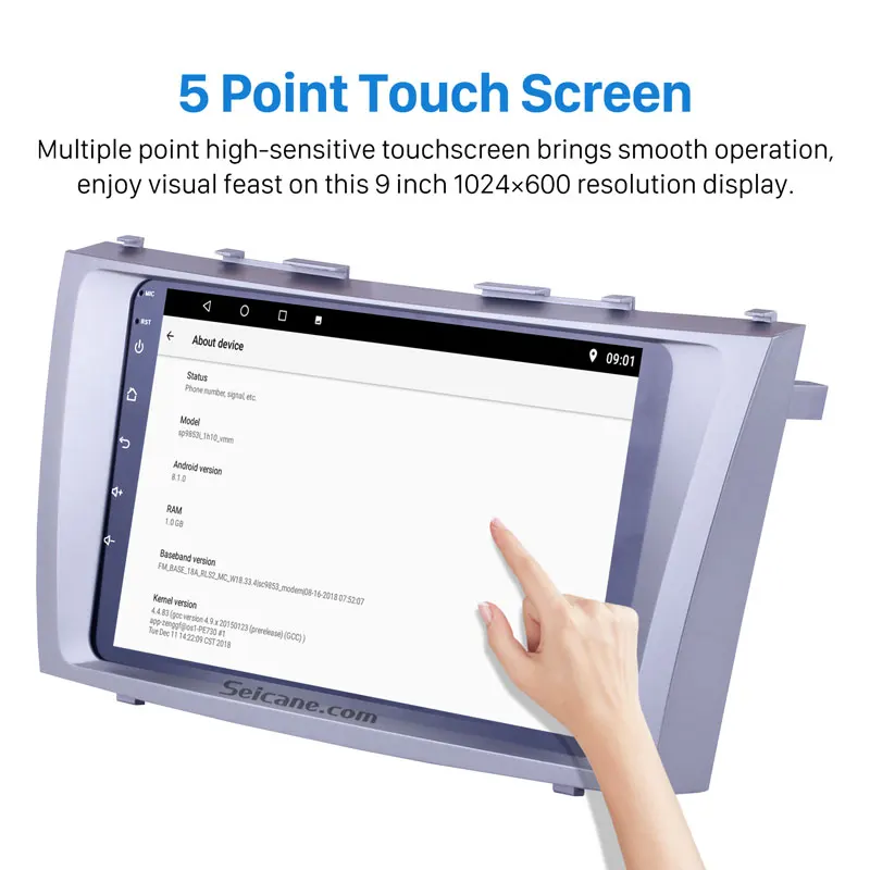 Perfect Seicane Car GPS Android9.0 HD Navi 9" Autoradio Multimedia Player For TOYOTA CAMRY 2007 2008 2009 2010 2011 GPS Stereo Head Unit 1