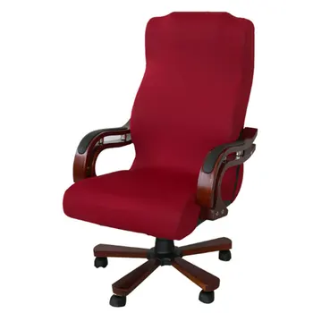 

Slipcovers Universal Anti Slip Office Chair Cover Elastic Stretchable Removable Protective Computer Seat Modern Solid Soft Home