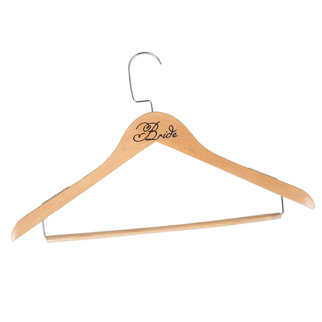 Wedding Dress Hanger Wooden Bridal Clothes Hangers for Brides and Grooms Wedding Dress Hanger Wooden Bridal Clothes Hangers for Brides and Grooms