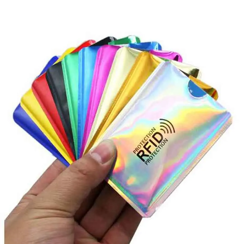 5pcs lot Outdoor Anti RFID Credit Card Holder Bank Card font b Case b font Wallet
