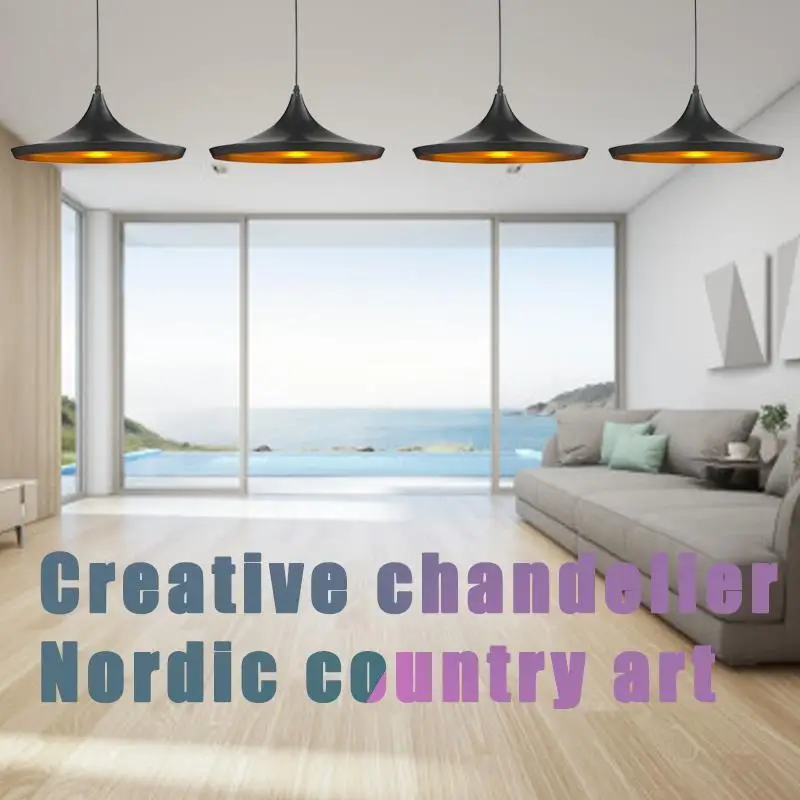

Musical Pendant Light E27 Bedroom Minimalist HangLamp Pendant Light Romantic Scandinavian Parlor Living Room Pendant Lamp Retro