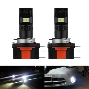

10-30V DC Headlight Bulb 3000lms/Set 6000K Cool White Fog light Accessories Replacement parts 2pcs/kit H15 Error Free