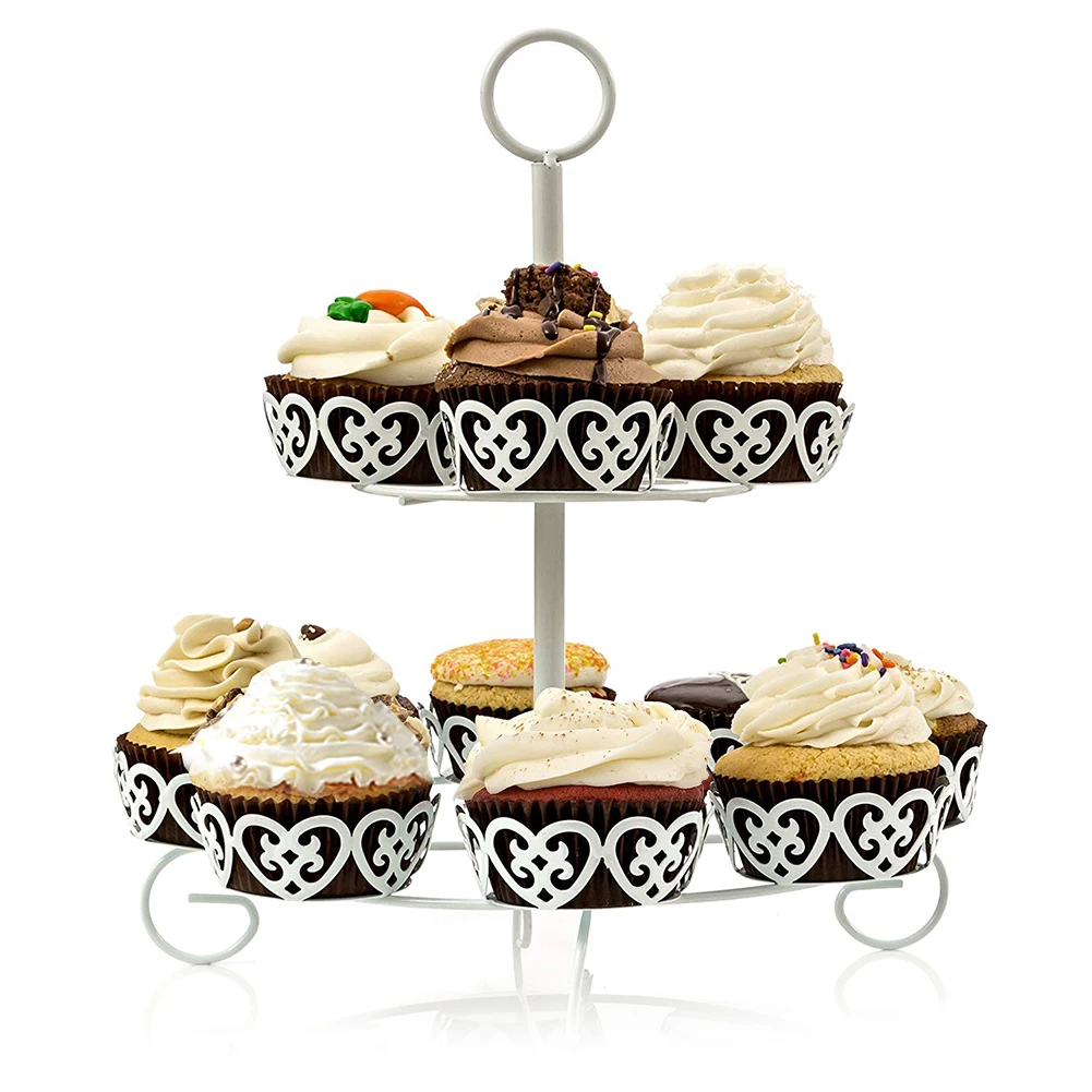 Подставка для кексов вмещает до 12 белая 2 яруса всех случаев день рождения