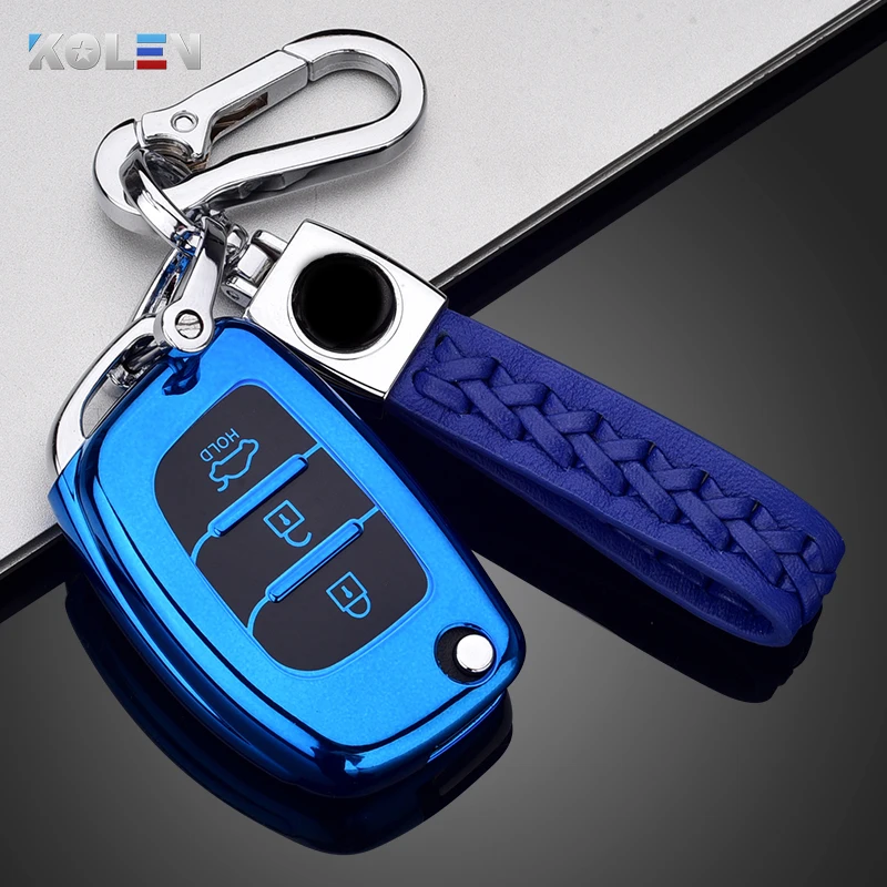 Cover chiave telecomando per Hyundai ix25 ix35 i10 i20 Solaris Tucson Sonata Santa Fe Sport elantra Creta Verna - Hed011fddd9ed4cb1bda76966d2948fc4u