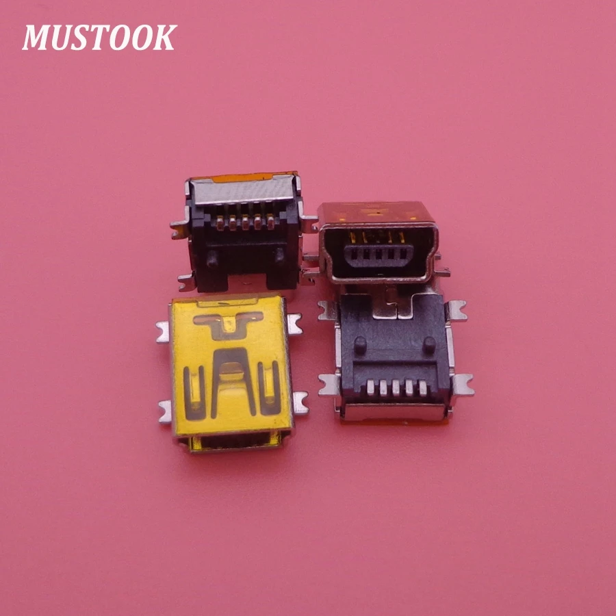 Высокое качество 10p 10pin мини-usb разъем, мини-usb порт для зарядки Philips и цифровой продукт USB гнездовой разъем 8 мм 100 шт