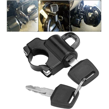 

Hot Safety Durable Universal Protection Aluminum Anti Theft With 2 Keys Quick Release Motorcycle Helmet Lock Bicycle For 22mm Tu