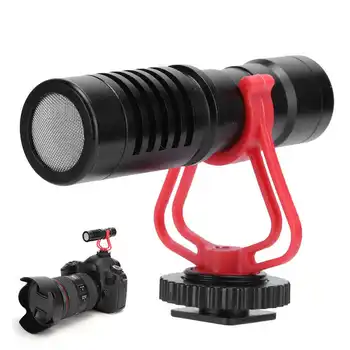 

Portable Mini Vlog Shooting Microphone Audio Video Mic for SLR Smartphone Live Streaming New