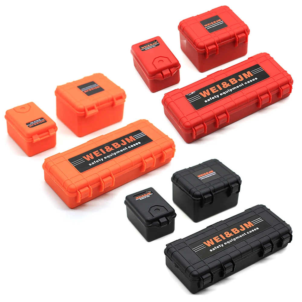 

Пластиковый ящик для хранения багажа, декоративный инструмент для 1/10 RC Crawler car Axial SCX10 III 90046 90047 TRX Redcat Gen8