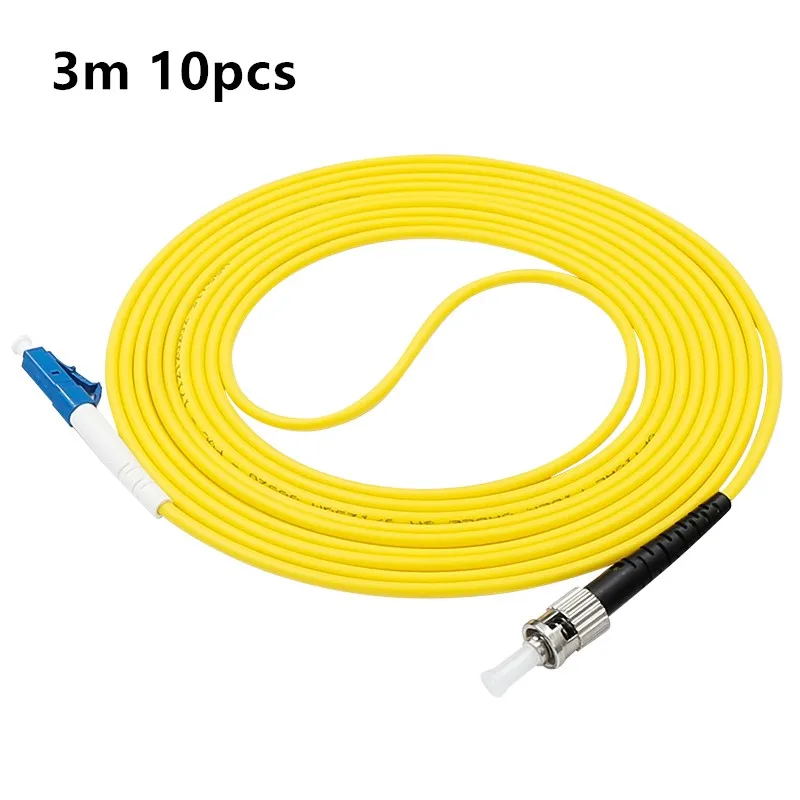 3m 10 шт./пакет LC/UPC-ST/оптический патч-корд симплексный режим волоконно-оптический патч-корд - Цвет: 3m