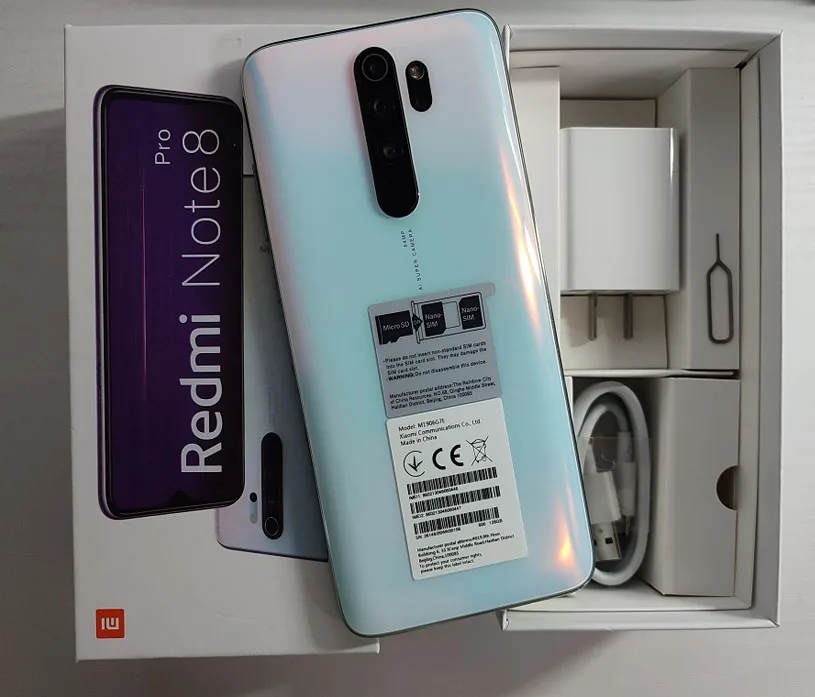 backmarket phones Xiaomi Redmi Note8 Pro smartphone 6GB RAM 128GB ROM Android Mobil phone Global  Note 8Pro iphone 11 refurbished