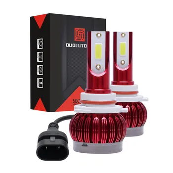 

2PCS 9006 9V/36V 24W 6500K 6000LM LED Headlight 6063 Aviation Aluminum Anti-explosion Shakeproof Fog Lights Car Light