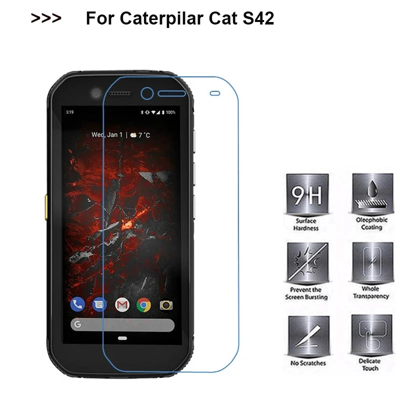 Защитное стекло 9D для Caterpillar Cat S32 закаленное Pelicula de vidro S42 S 42 защитная пленка