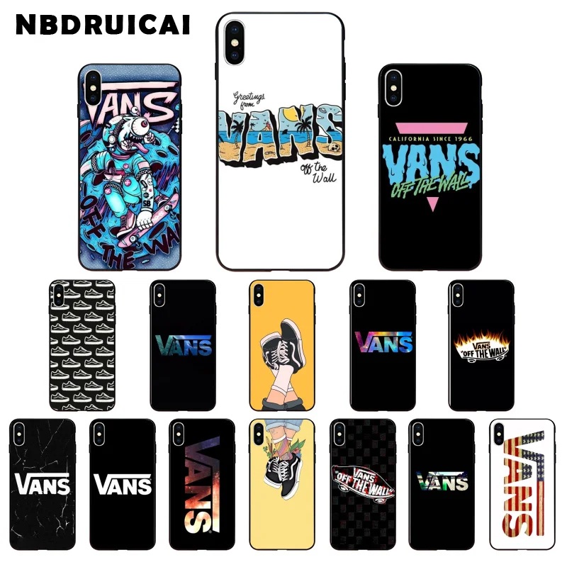 NBDRUICAI vans off DIY Printing Drawing High Quality Silicone Phone Case for iPhone 11pro XS MAX 8 7 6 6S Plus X 5 5S SE XR case