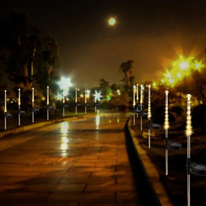 Solar Garden Light Outdoor LED Solar Lawn Light Meteor Rain Lights 25 LED Solar Outdoor waterproof Ground Lamp Garden Decorative