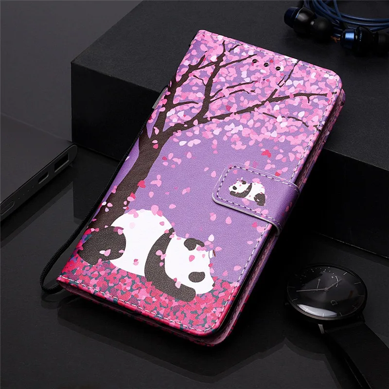 honor 10 lite case for Huawei Honor 10 Lite Cover Luxury Animal Painted Wallet Leather Flip Cases sFor Huawei Honor10 Lite Coque