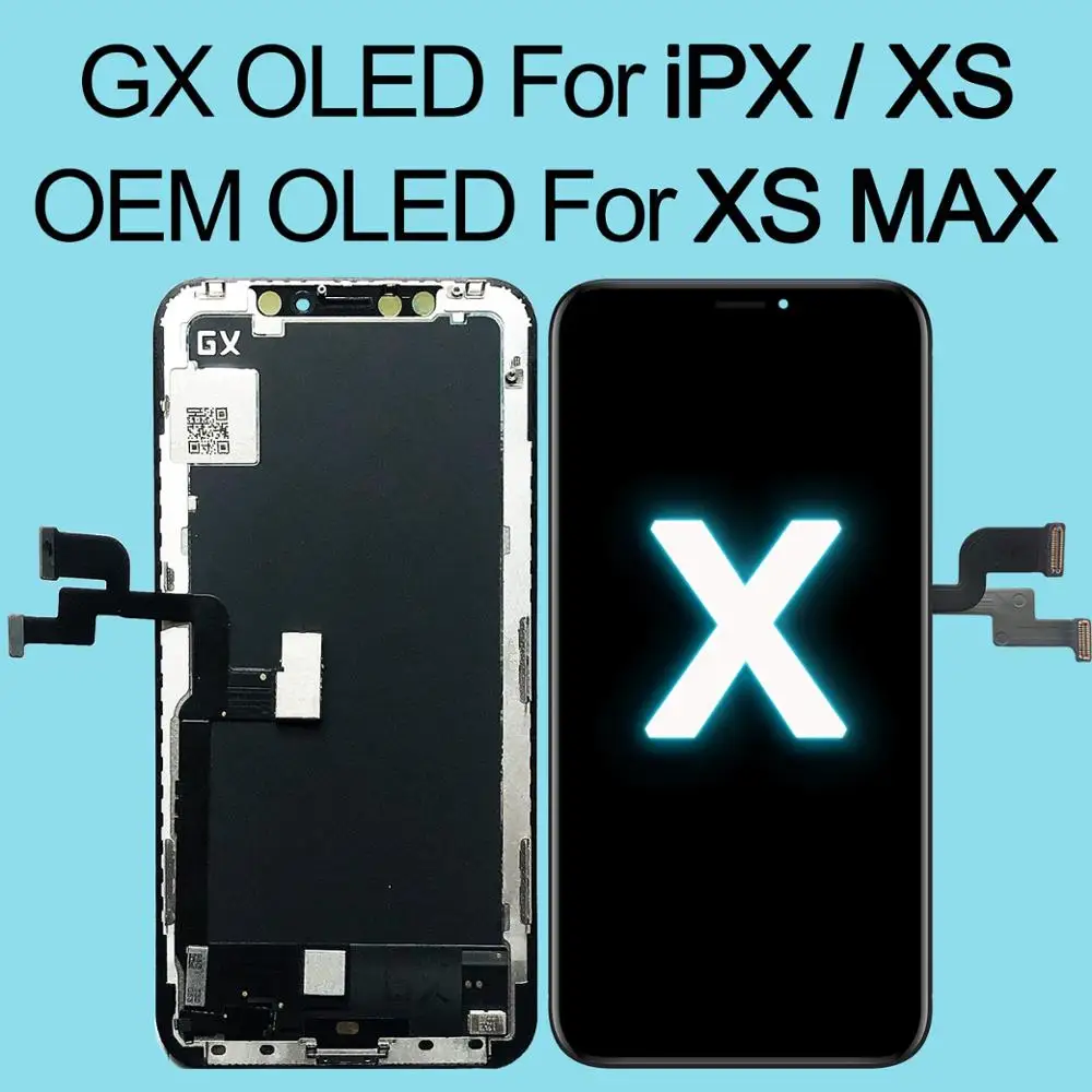 

Replacement For iPhone X OLED LCD Display Digitizer Assembly For iphonex LCD Screen For iPhone XS MAX LCD Amoled 3D Touch
