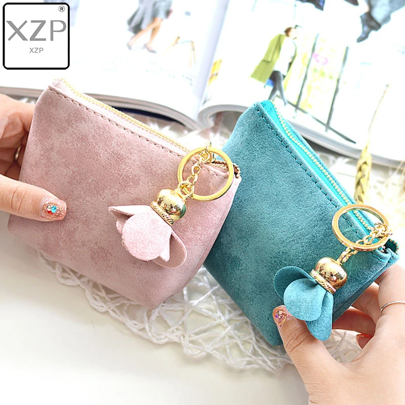 

XZP 2019 New Women Small Key Case Mini Cute Wallet Money Bag Holder Zip Purse Clutch Handbag for Girl Kid Flower Coin Pouch