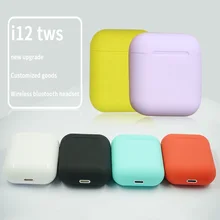 Горячая Распродажа i12 tws матовые Bluetooth наушники беспроводные наушники свободные руки бизнес наушники спортивная Гарнитура Bluetooth Музыкальные наушники