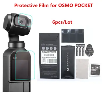 

3pcs+3pcs Screen Film Camera Lens Protective Film for DJI OSMO Pocket Gimbal Camera and display Accessories