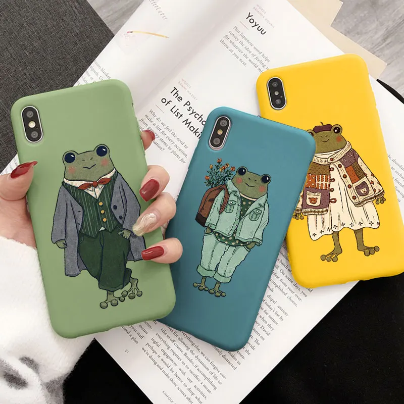 Funny Mr.Frog Case For Xiaomi Redmi Note 8T 9 8 7 Pro 9s 6 5 9C Mi A3 A1 A2 SE 9T 10T 10 Lite Poco X3 NFC TPU Back Cover | Мобильные